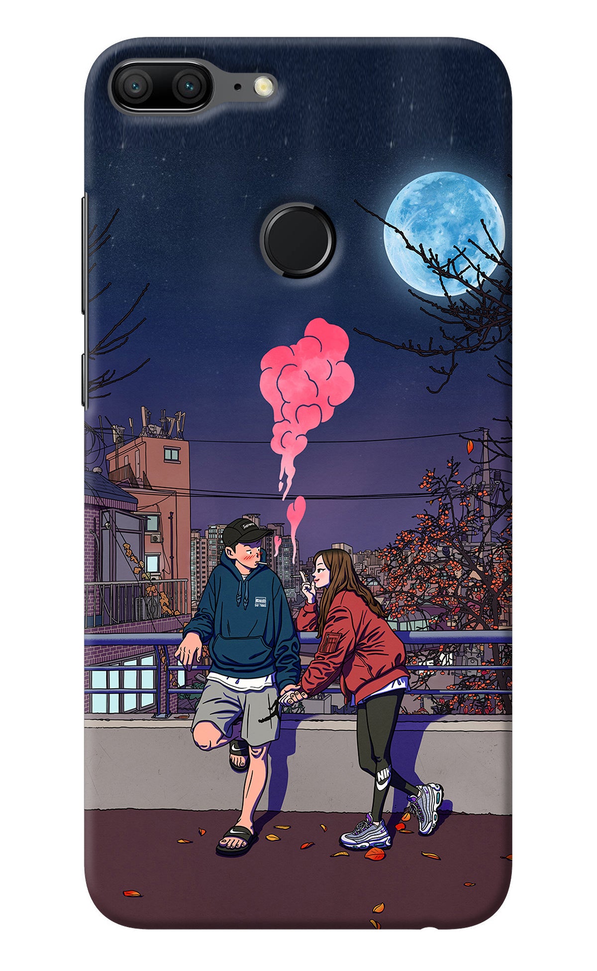 Chilling Couple Honor 9 Lite Back Cover