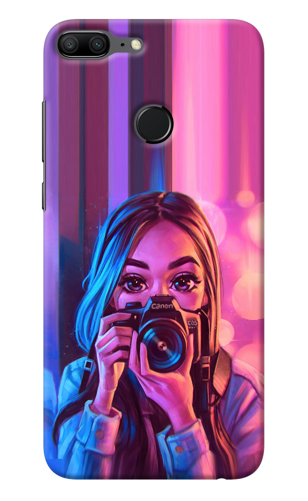 Girl Photographer Honor 9 Lite Back Cover