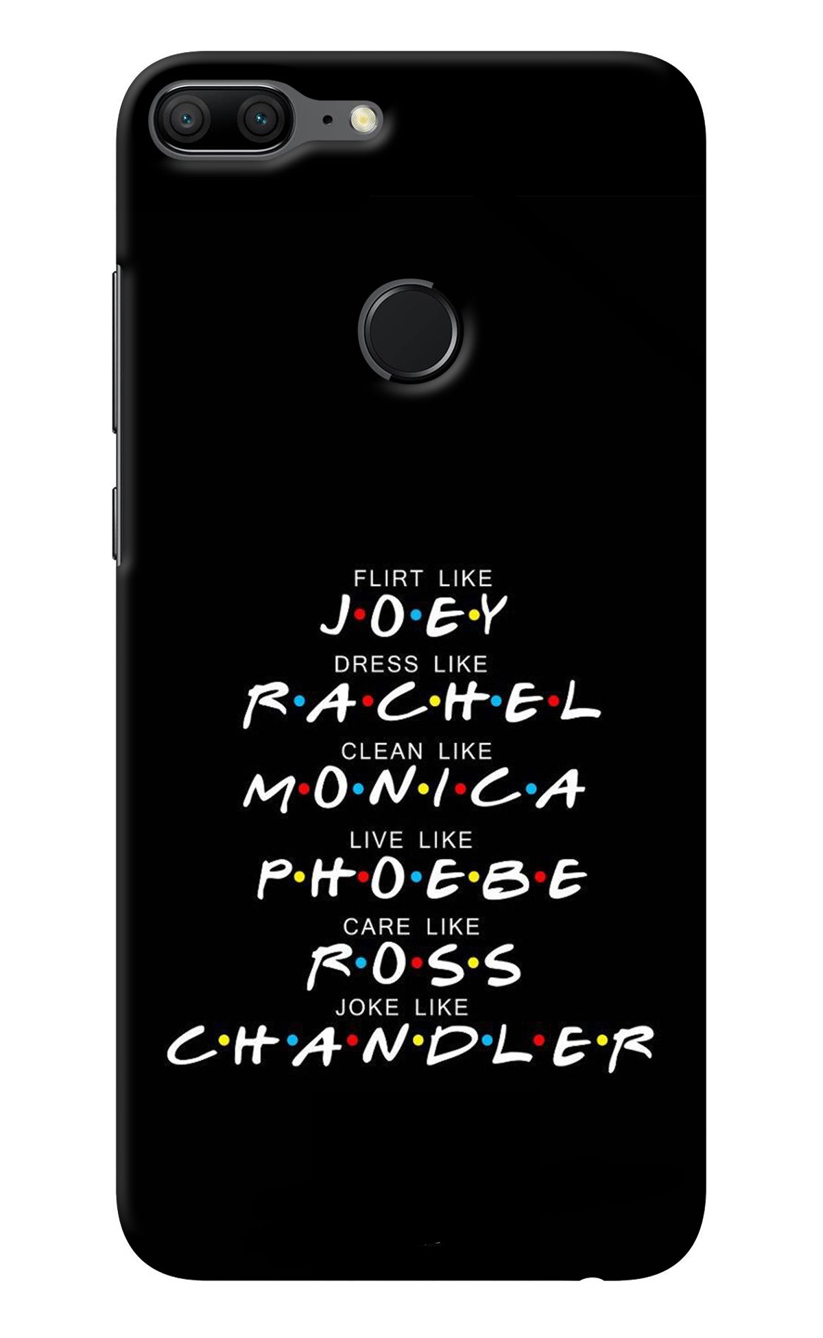 FRIENDS Character Honor 9 Lite Back Cover