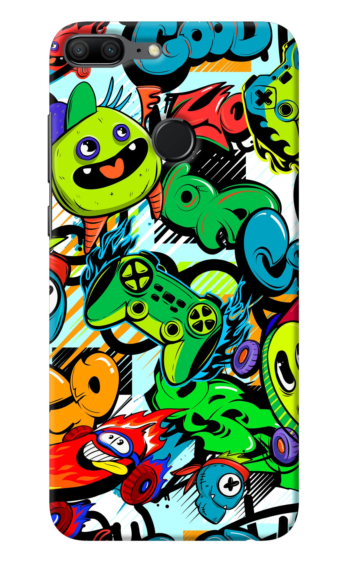 Game Doodle Honor 9 Lite Back Cover