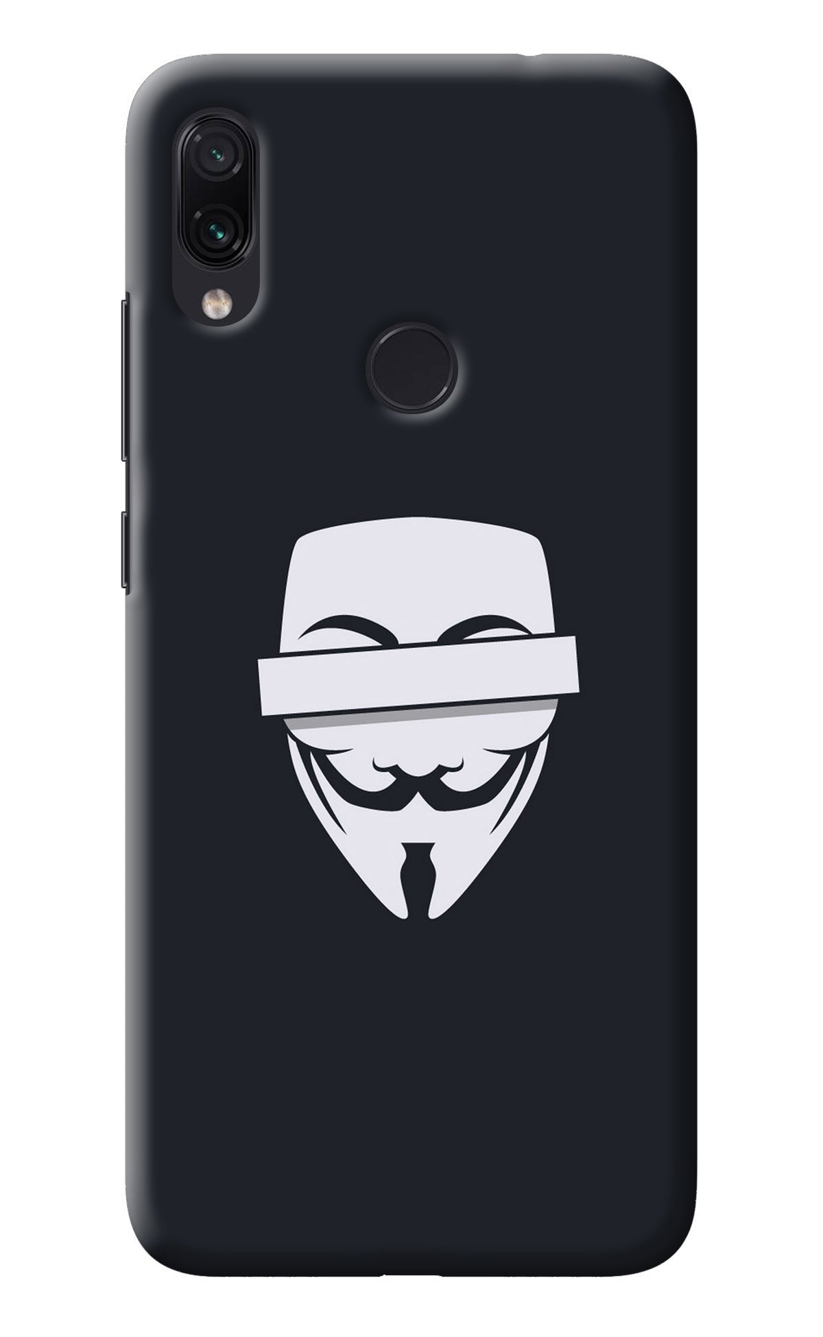 Anonymous Face Redmi Note 7/7S/7 Pro Back Cover