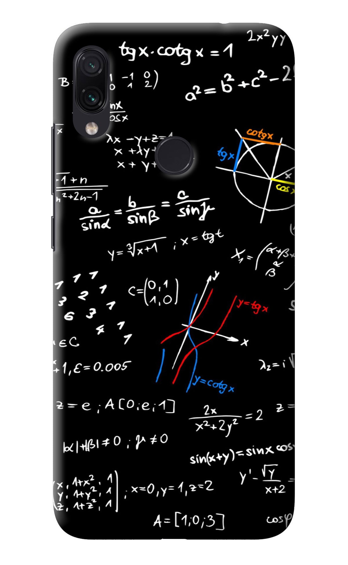 Mathematics Formula Redmi Note 7/7S/7 Pro Back Cover