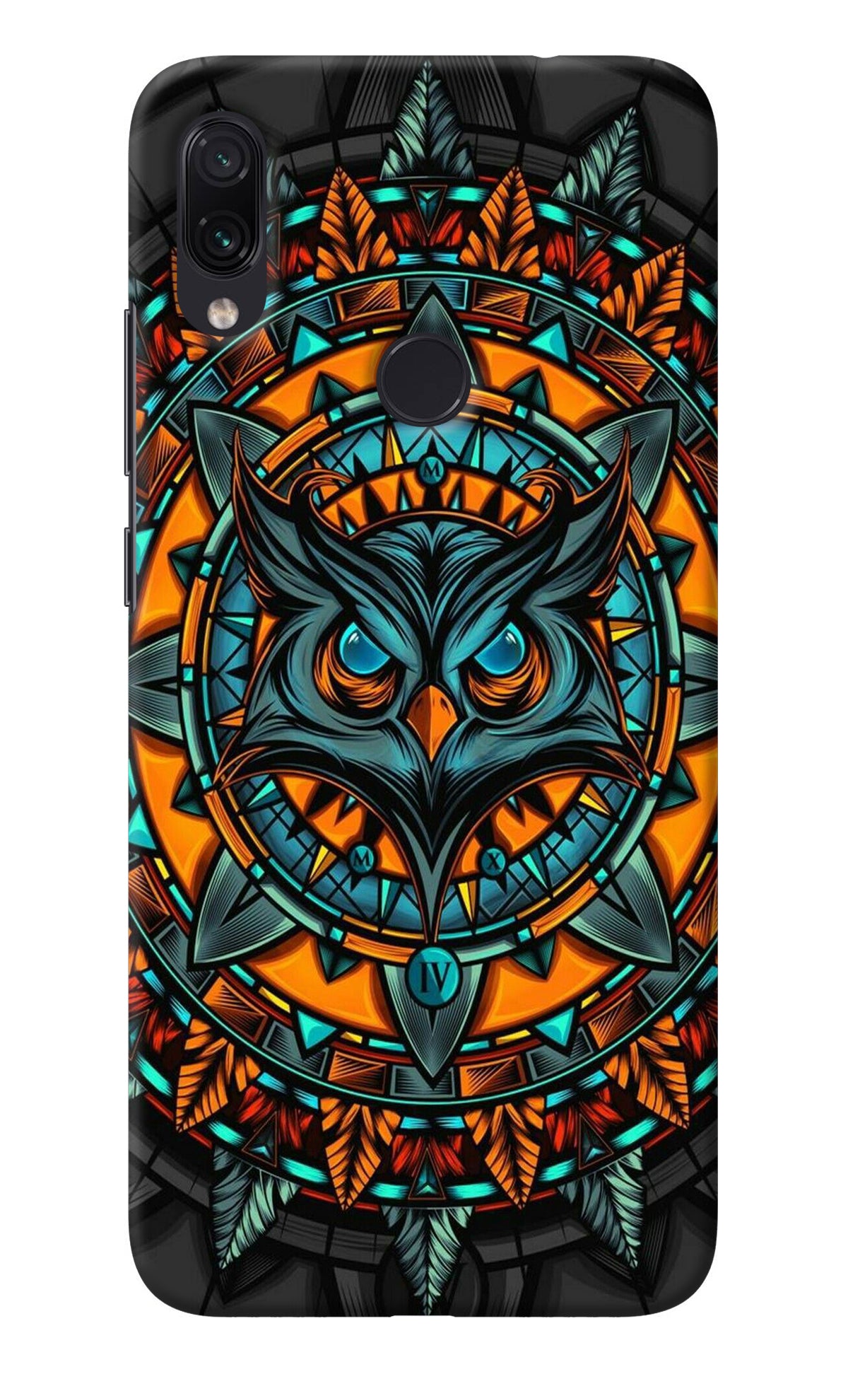 Angry Owl Art Redmi Note 7/7S/7 Pro Back Cover