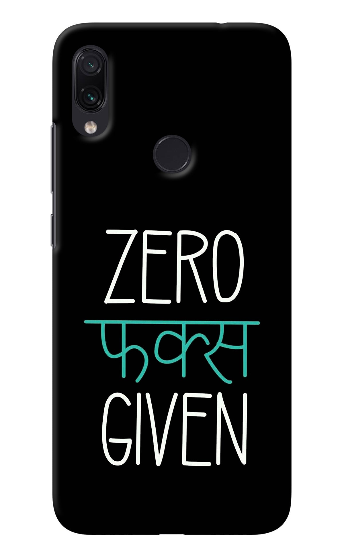 Zero Fucks Given Redmi Note 7/7S/7 Pro Back Cover