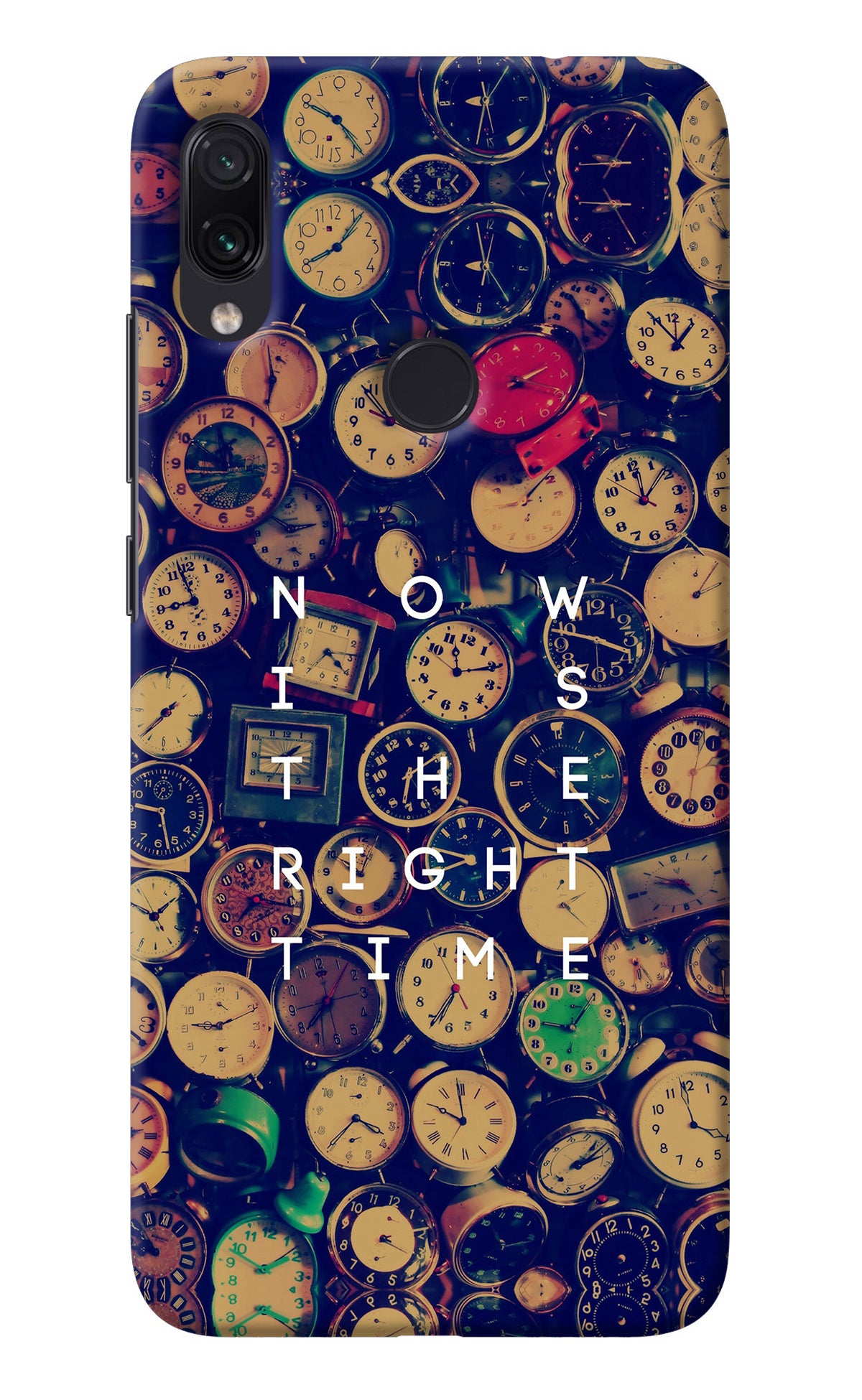 Now is the Right Time Quote Redmi Note 7/7S/7 Pro Back Cover