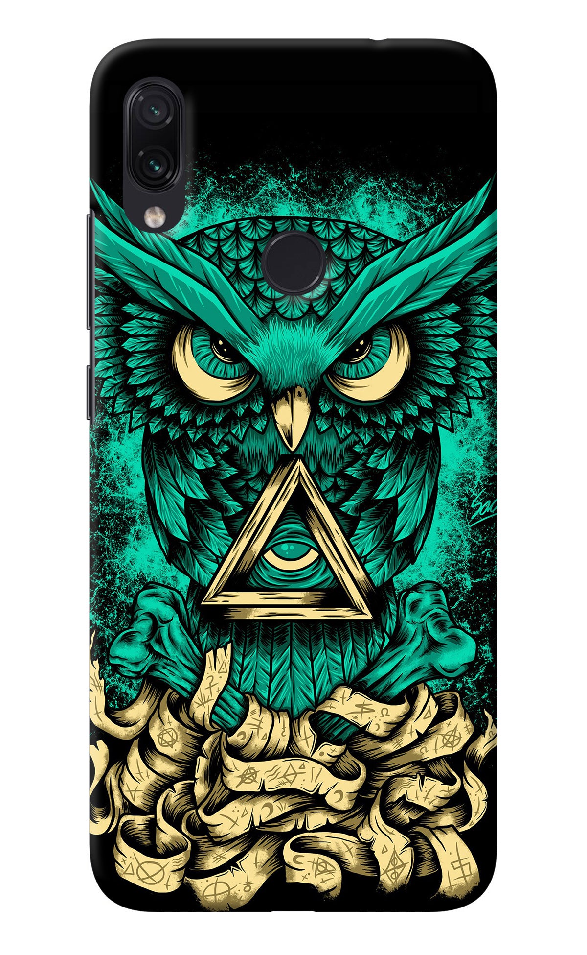 Green Owl Redmi Note 7/7S/7 Pro Back Cover