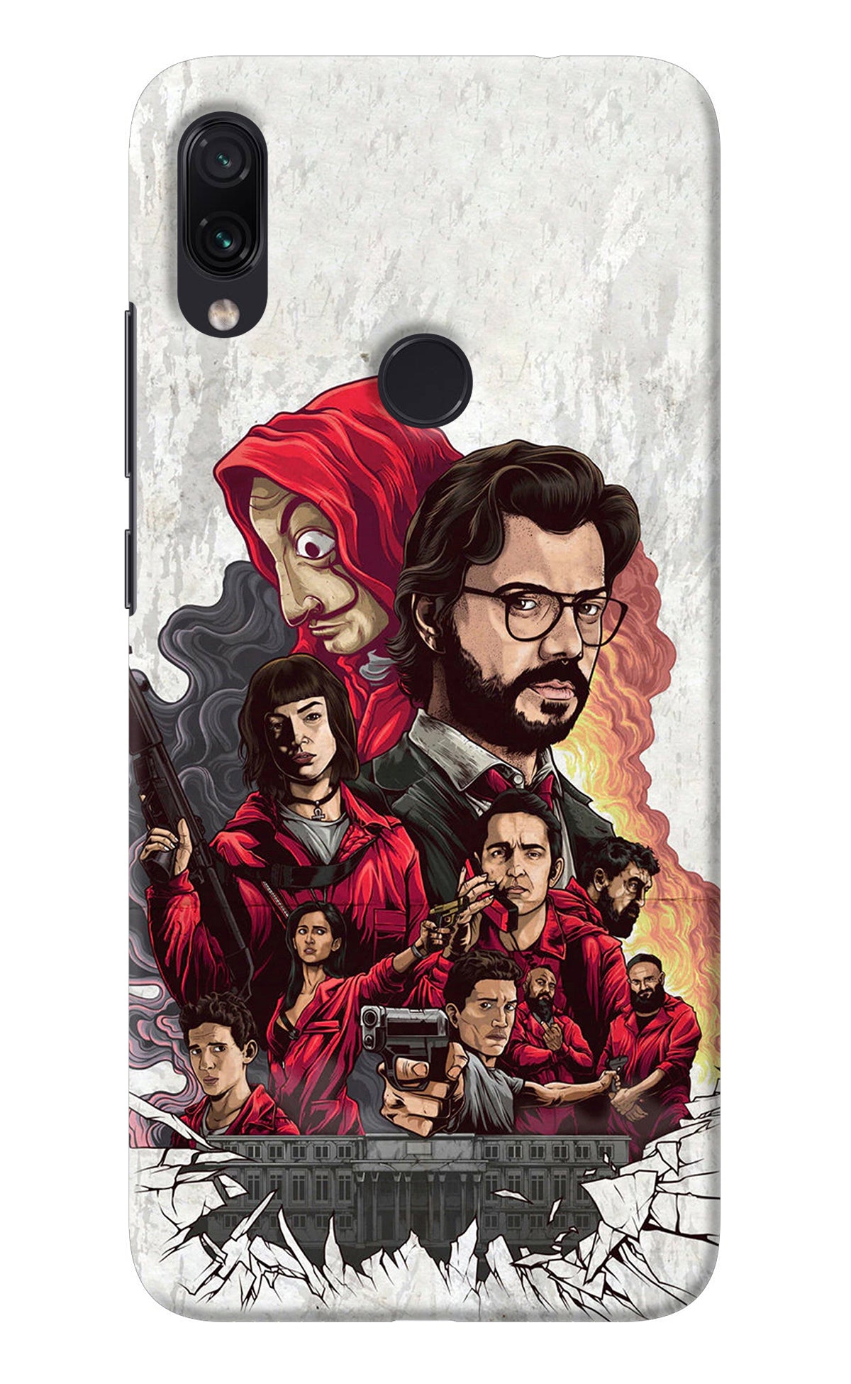 Money Heist Artwork Redmi Note 7/7S/7 Pro Back Cover