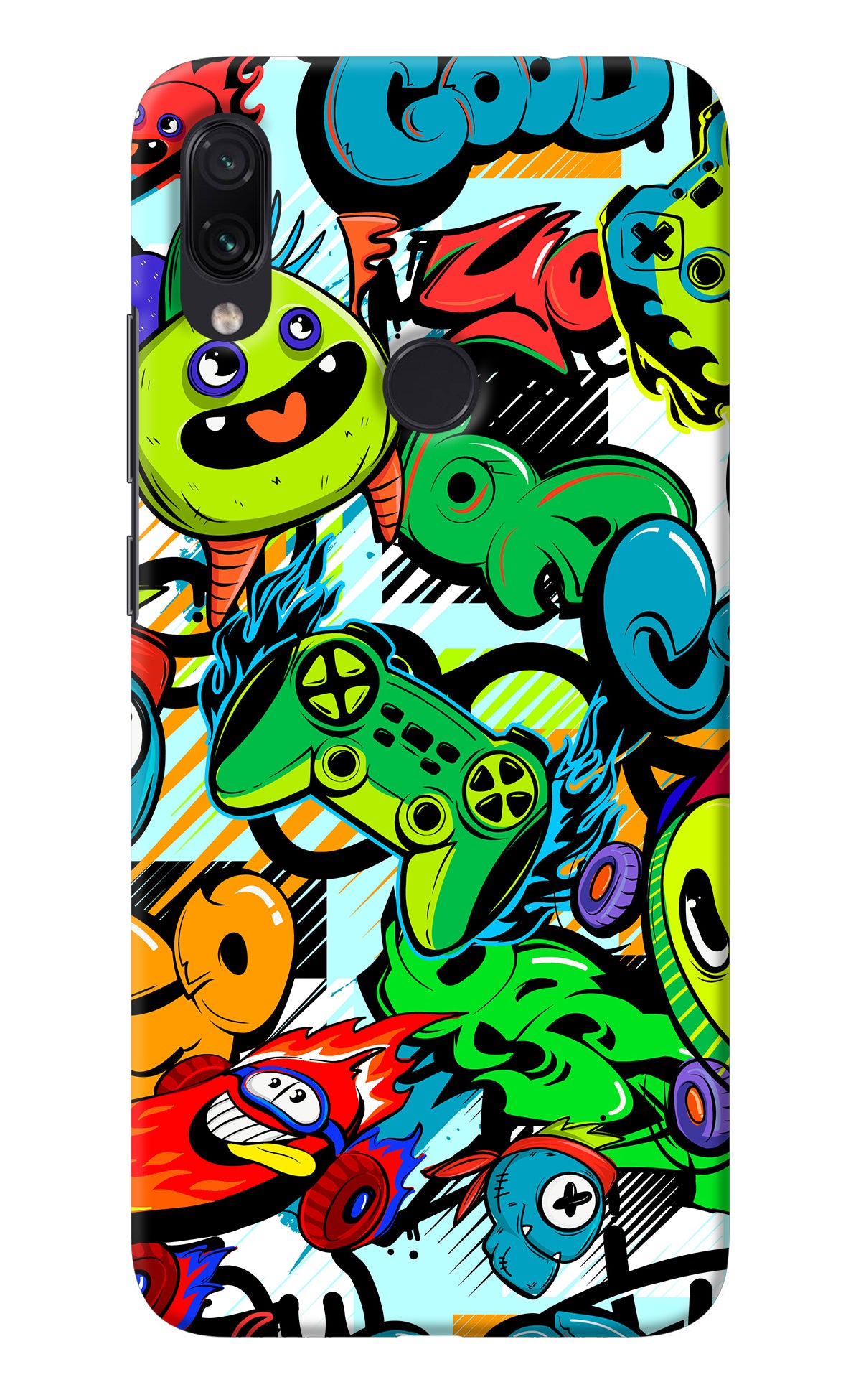 Game Doodle Redmi Note 7/7S/7 Pro Back Cover