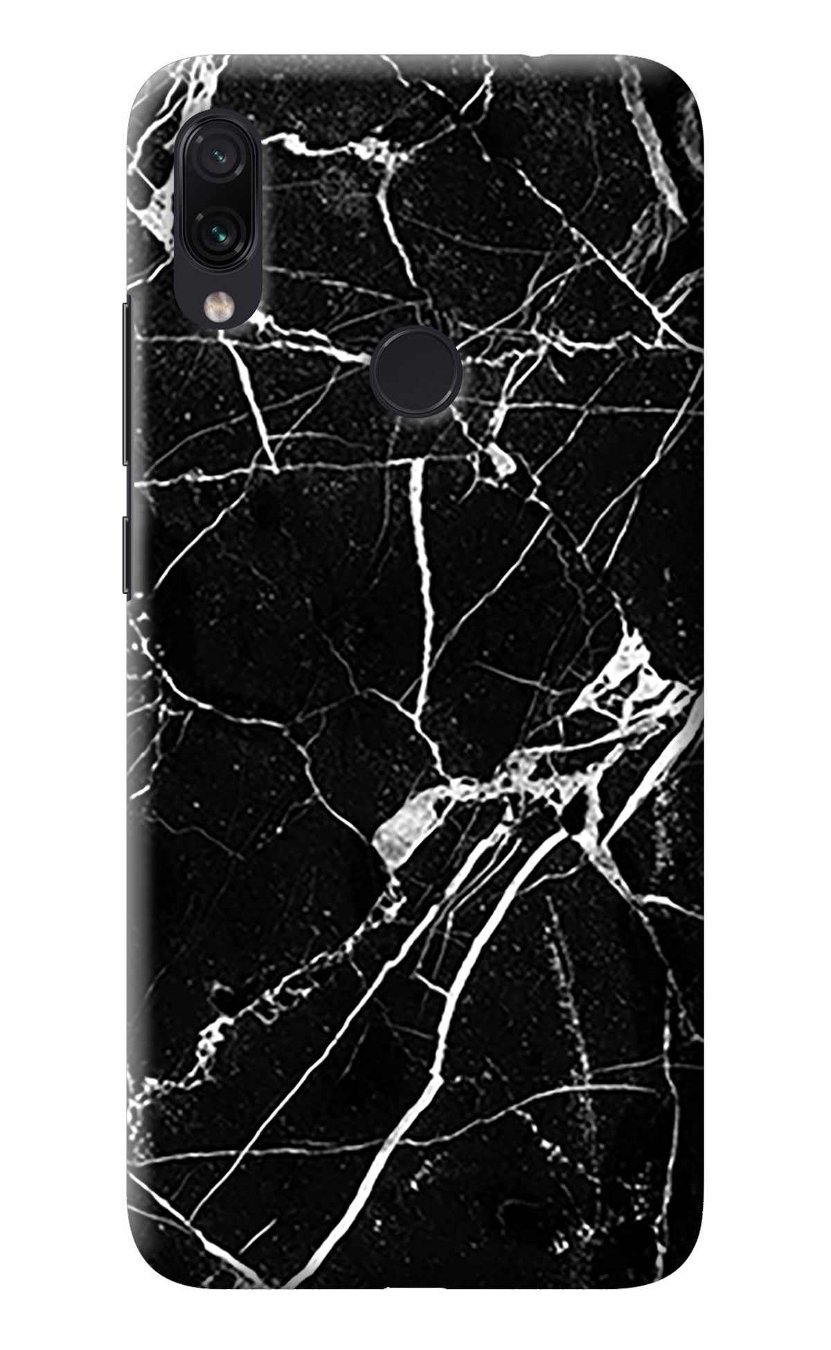 Black Marble Pattern Redmi Note 7 Pro Back Cover