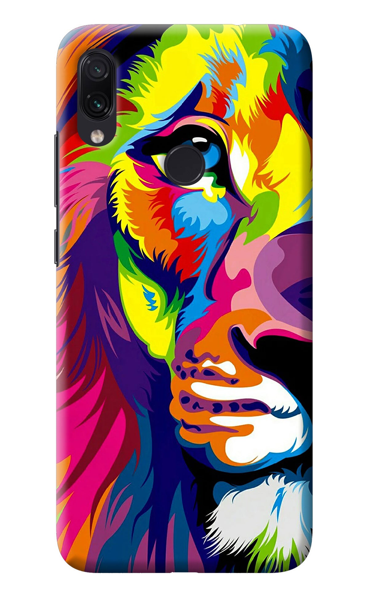 Lion Half Face Redmi Note 7 Pro Back Cover