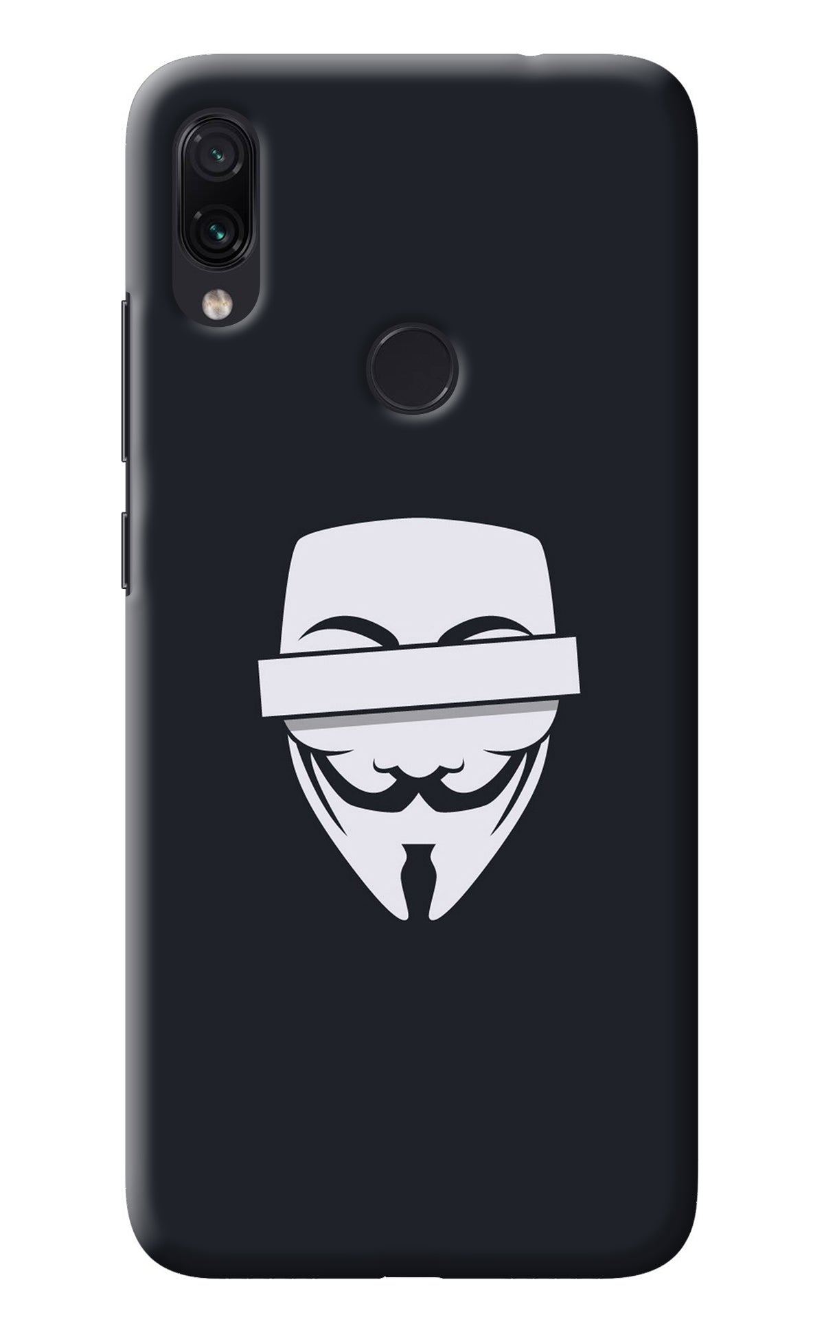 Anonymous Face Redmi Note 7 Pro Back Cover