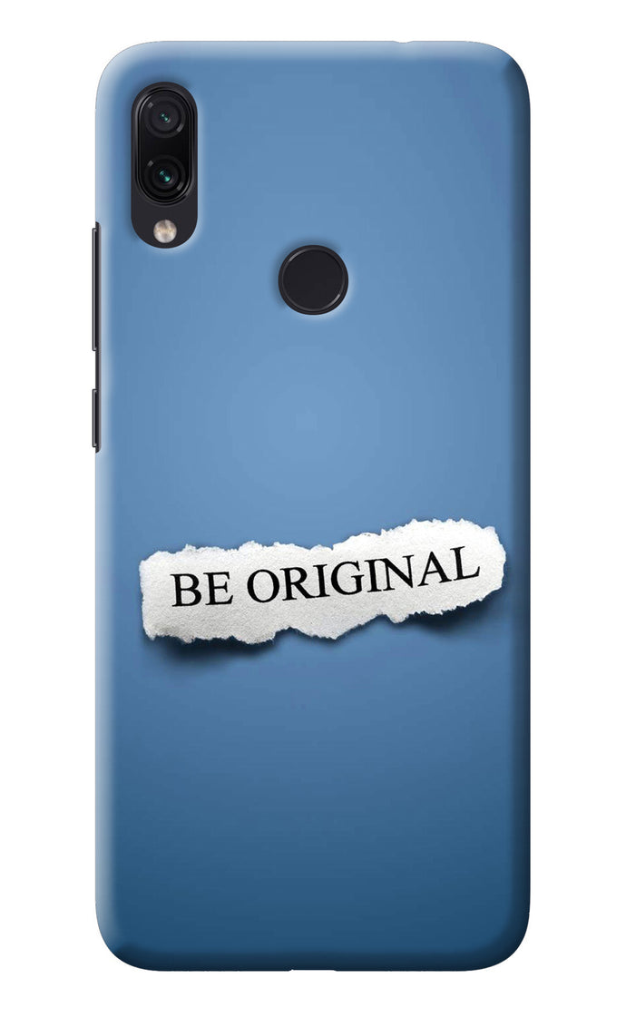 Be Original Redmi Note 7 Pro Back Cover