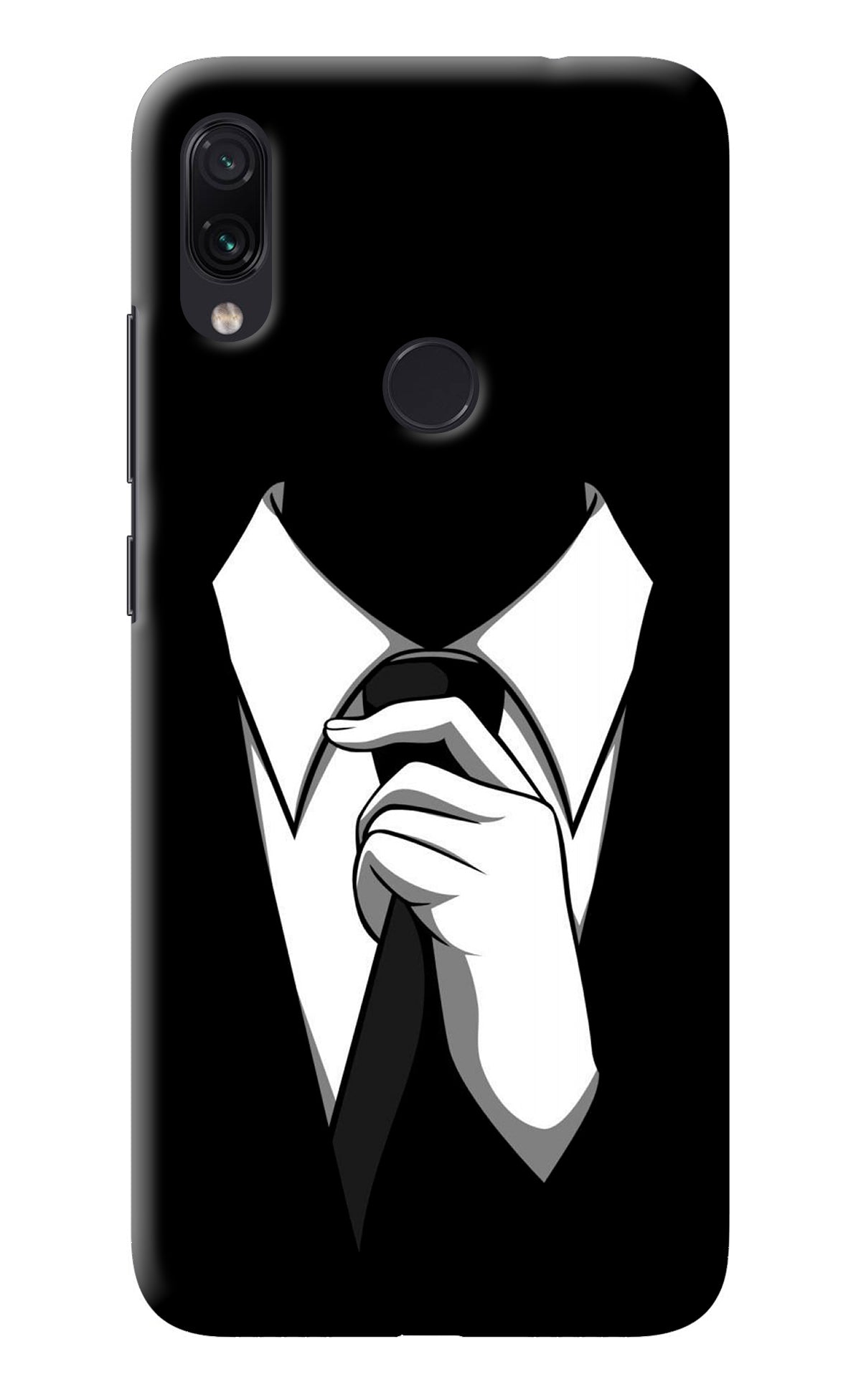 Black Tie Redmi Note 7 Pro Back Cover