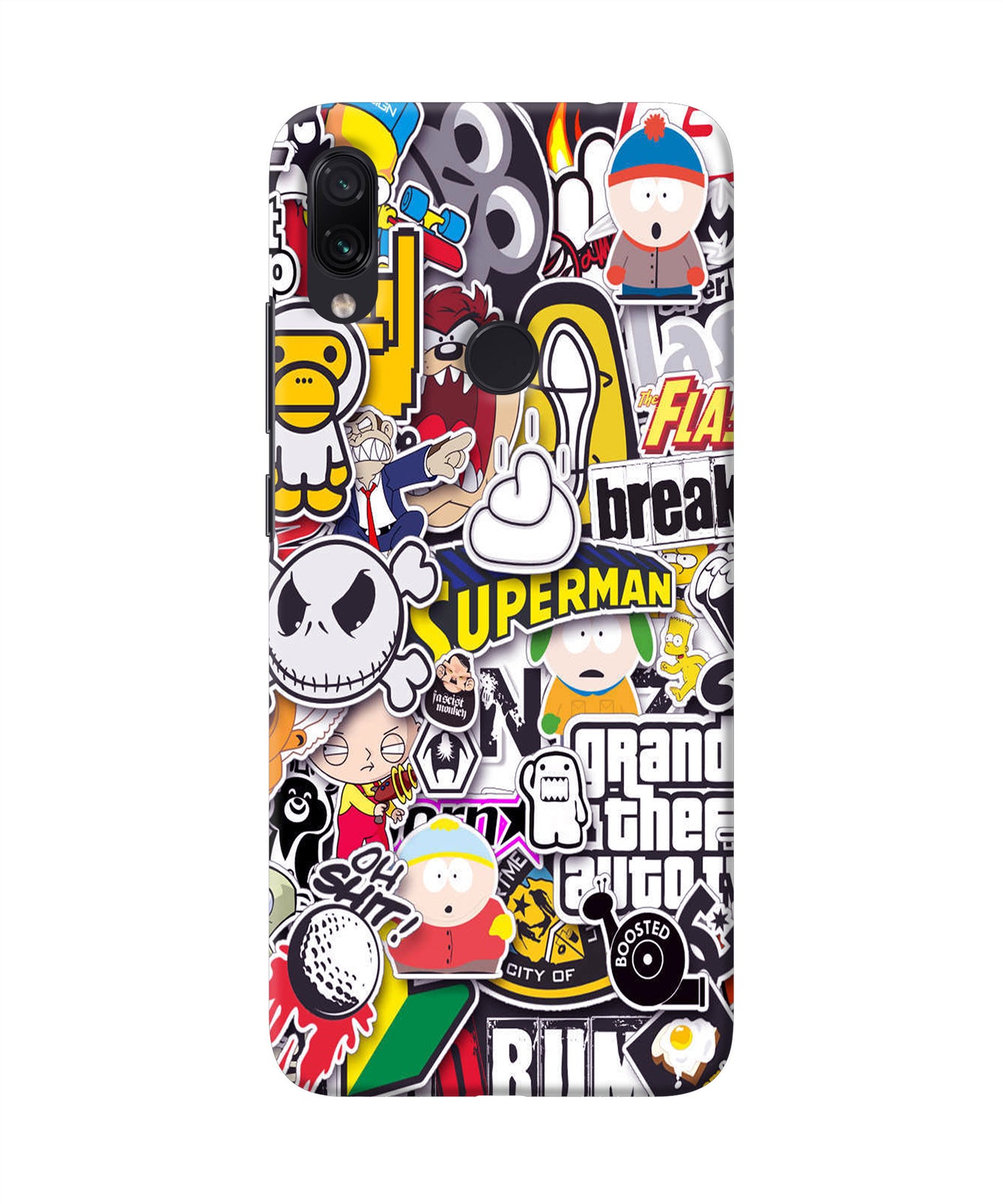 Sticker Bomb Redmi Note 7 Pro Back Cover