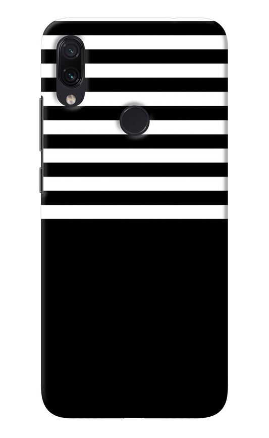 Black and White Print Redmi Note 7 Pro Back Cover