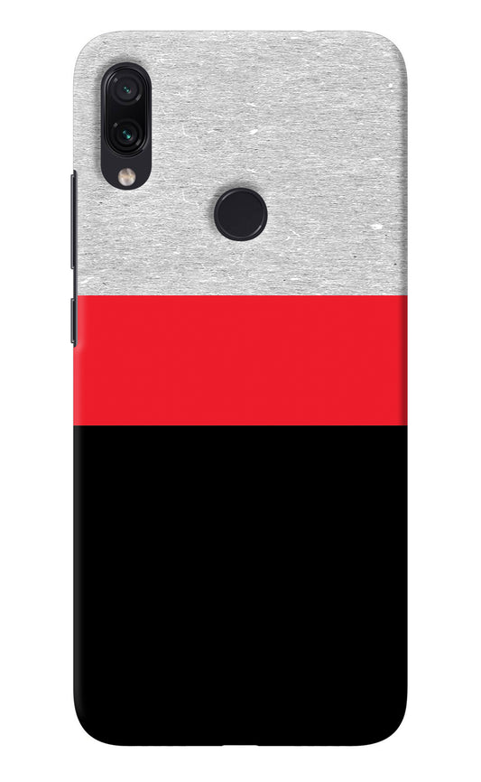 Tri Color Pattern Redmi Note 7 Pro Back Cover