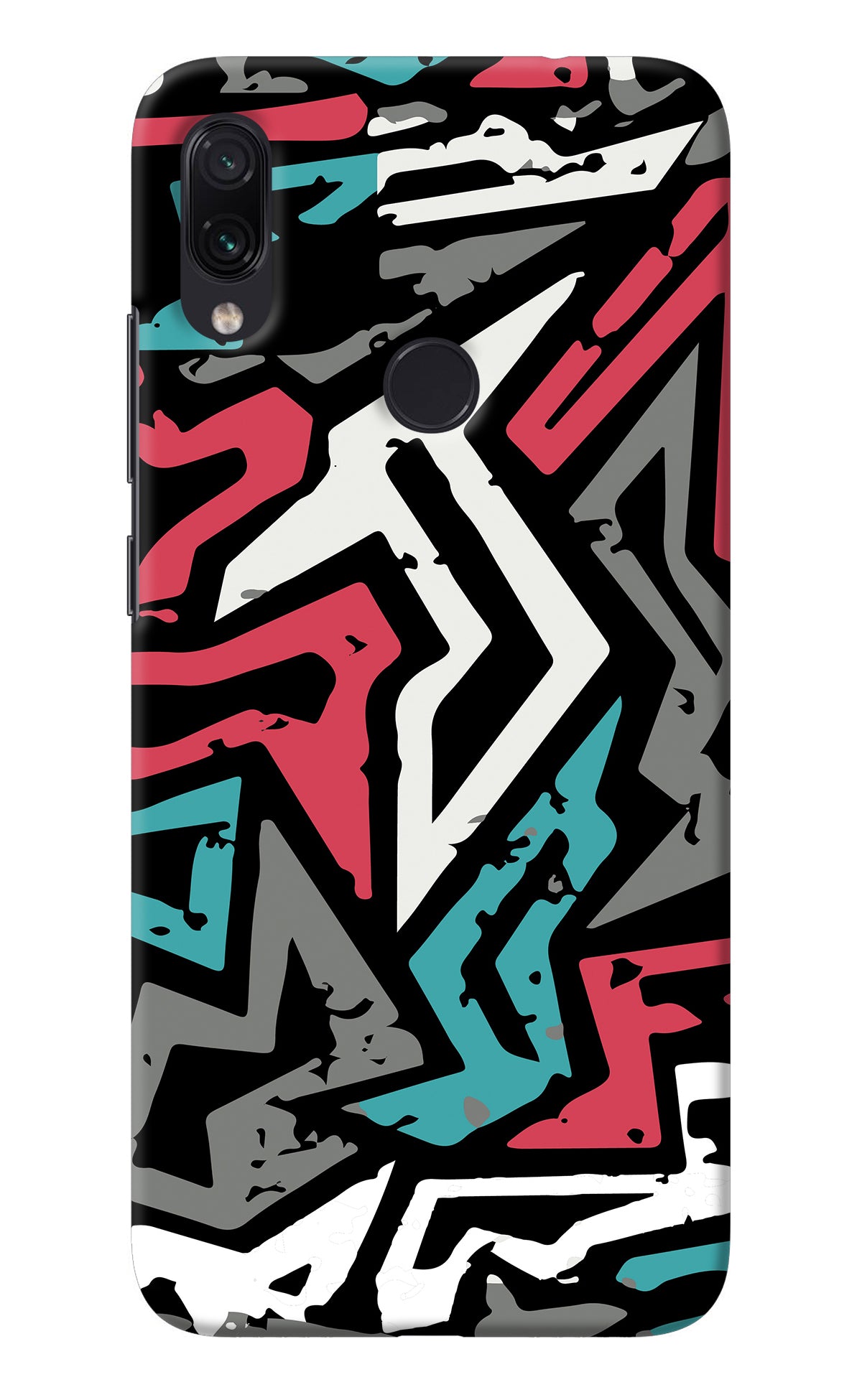 Geometric Graffiti Redmi Note 7 Pro Back Cover