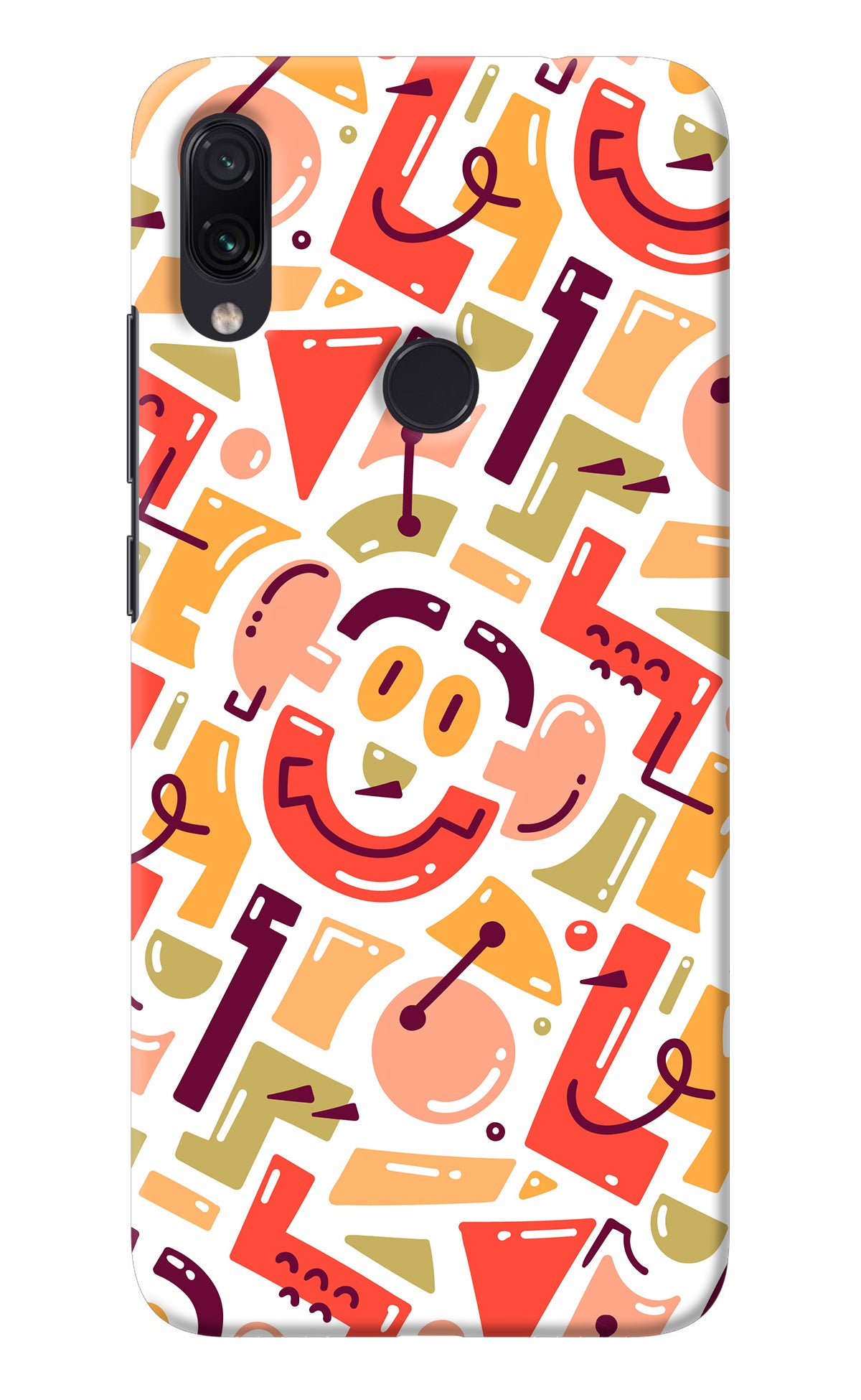 Doodle Pattern Redmi Note 7 Pro Back Cover