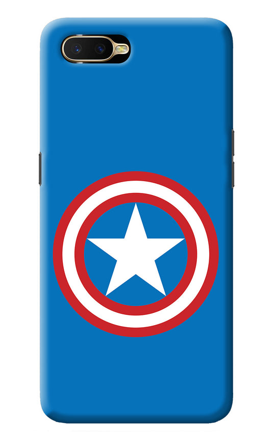 Captain America Logo Oppo K1 Back Cover