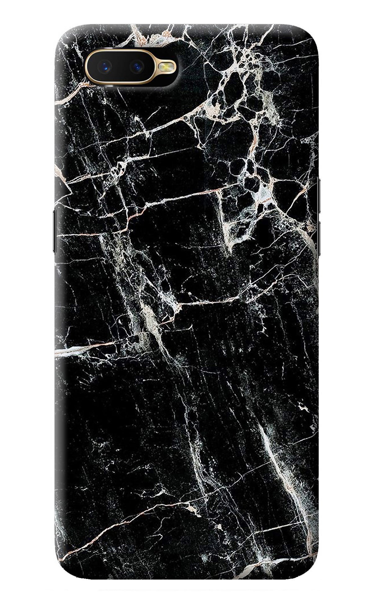 Black Marble Texture Oppo K1 Back Cover
