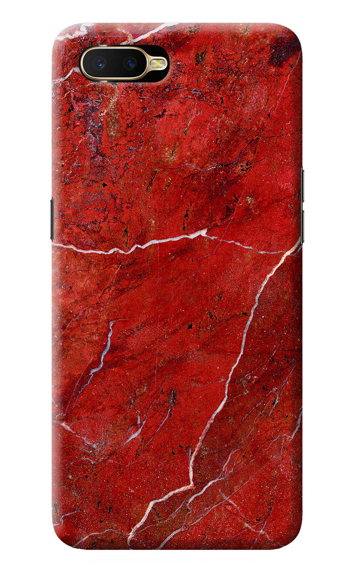 Red Marble Design Oppo K1 Back Cover
