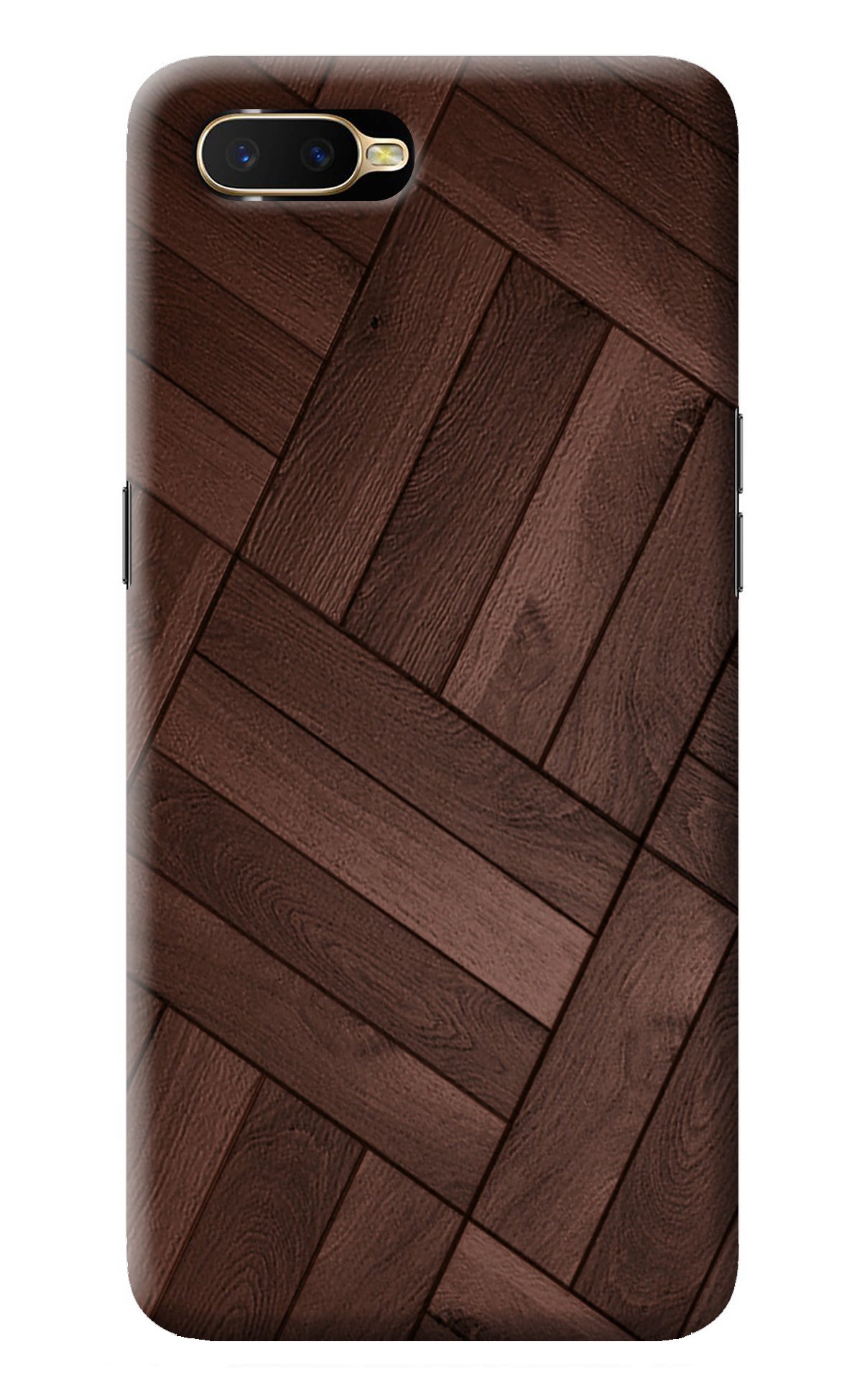 Wooden Texture Design Oppo K1 Back Cover