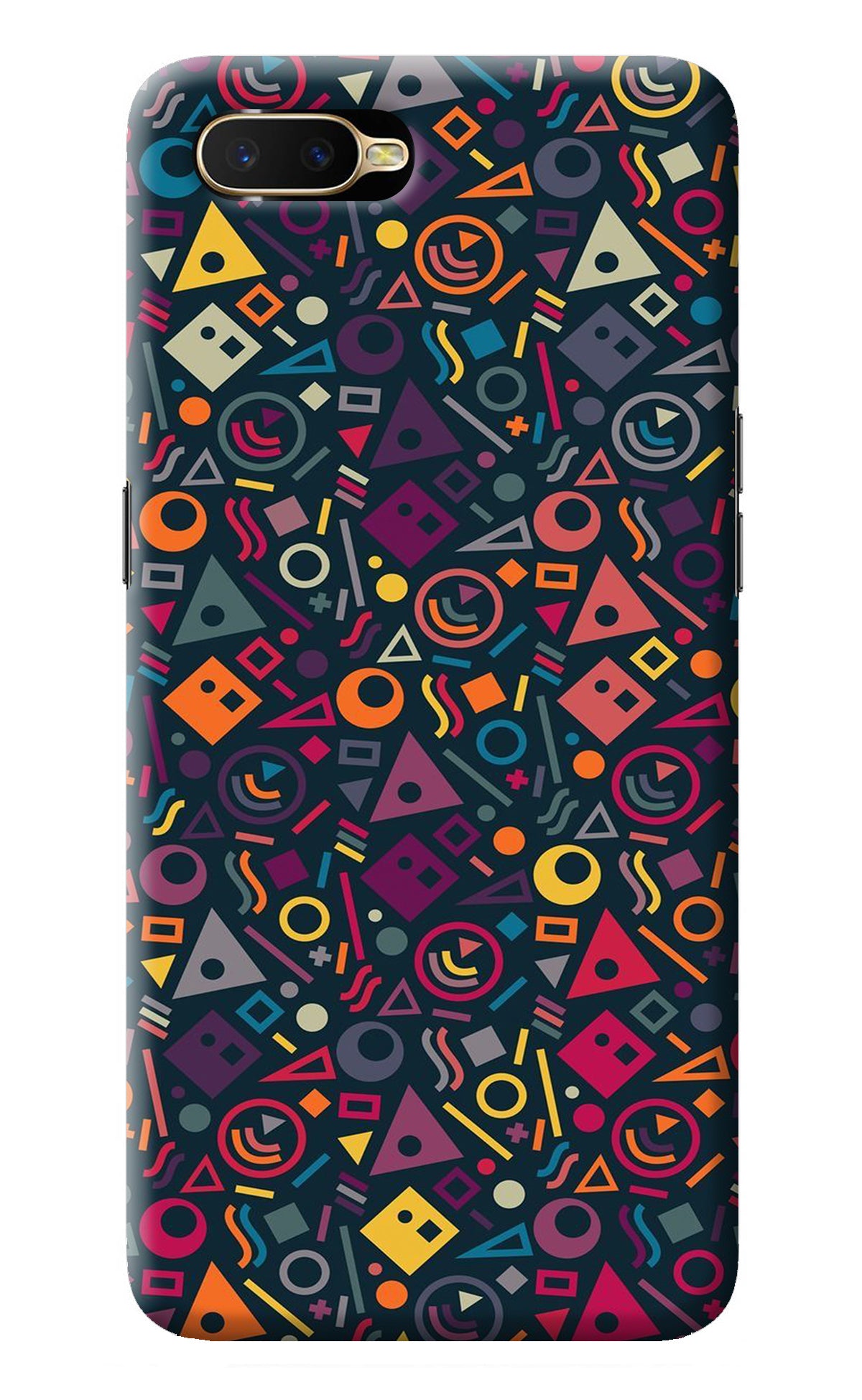 Geometric Abstract Oppo K1 Back Cover