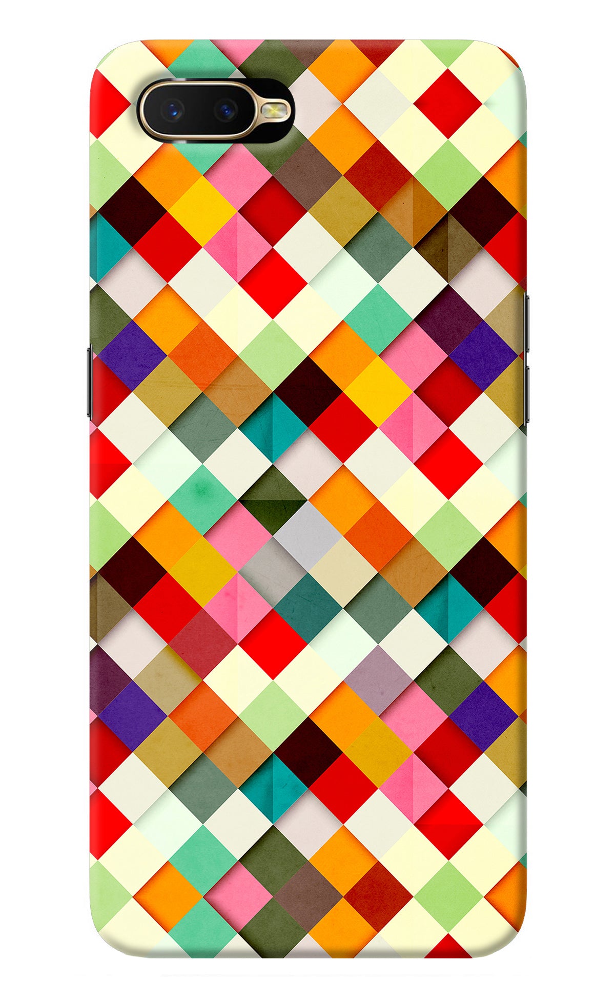 Geometric Abstract Colorful Oppo K1 Back Cover