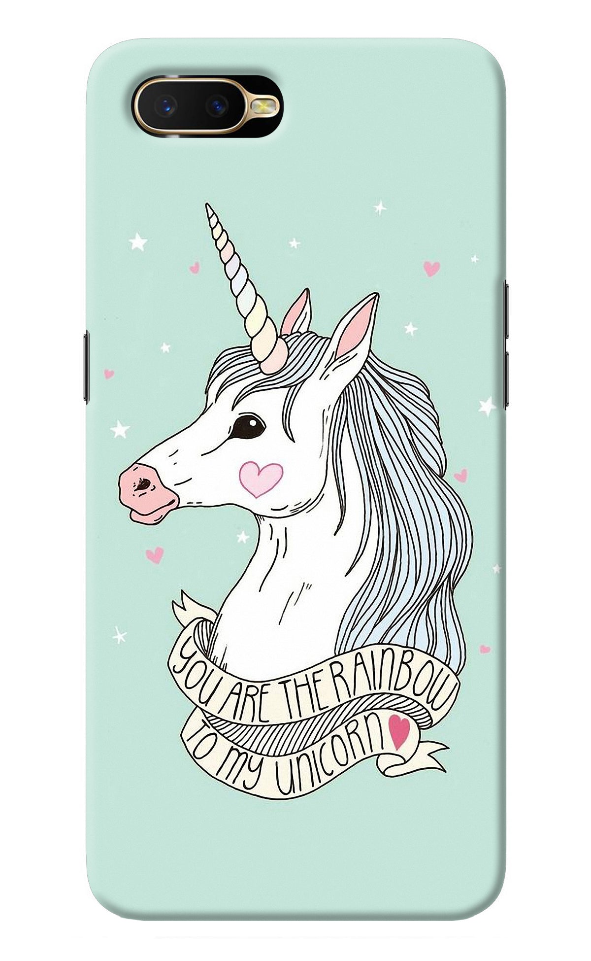 Unicorn Wallpaper Oppo K1 Back Cover