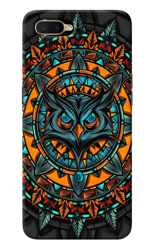 Angry Owl Art Oppo K1 Back Cover