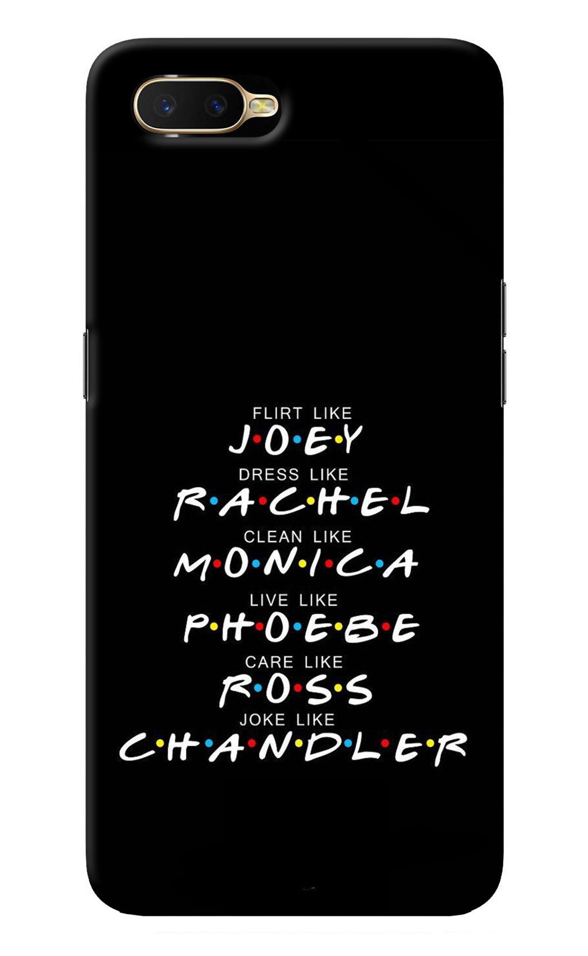 FRIENDS Character Oppo K1 Back Cover