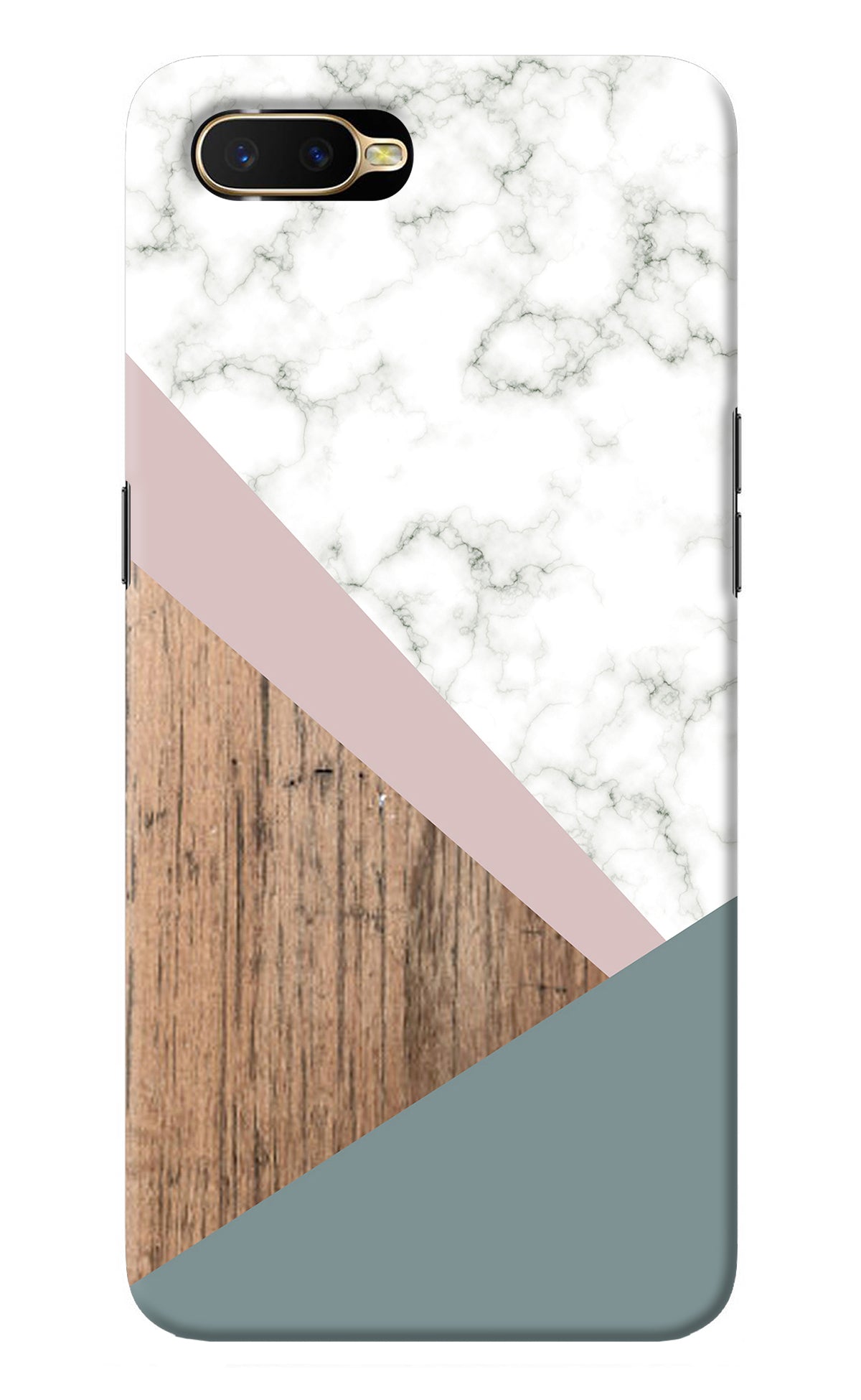 Marble wood Abstract Oppo K1 Back Cover