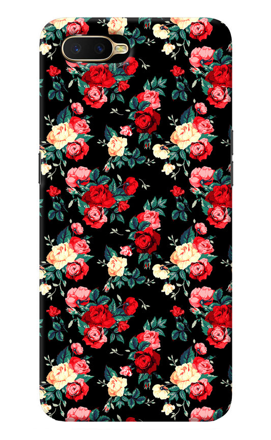 Rose Pattern Oppo K1 Back Cover