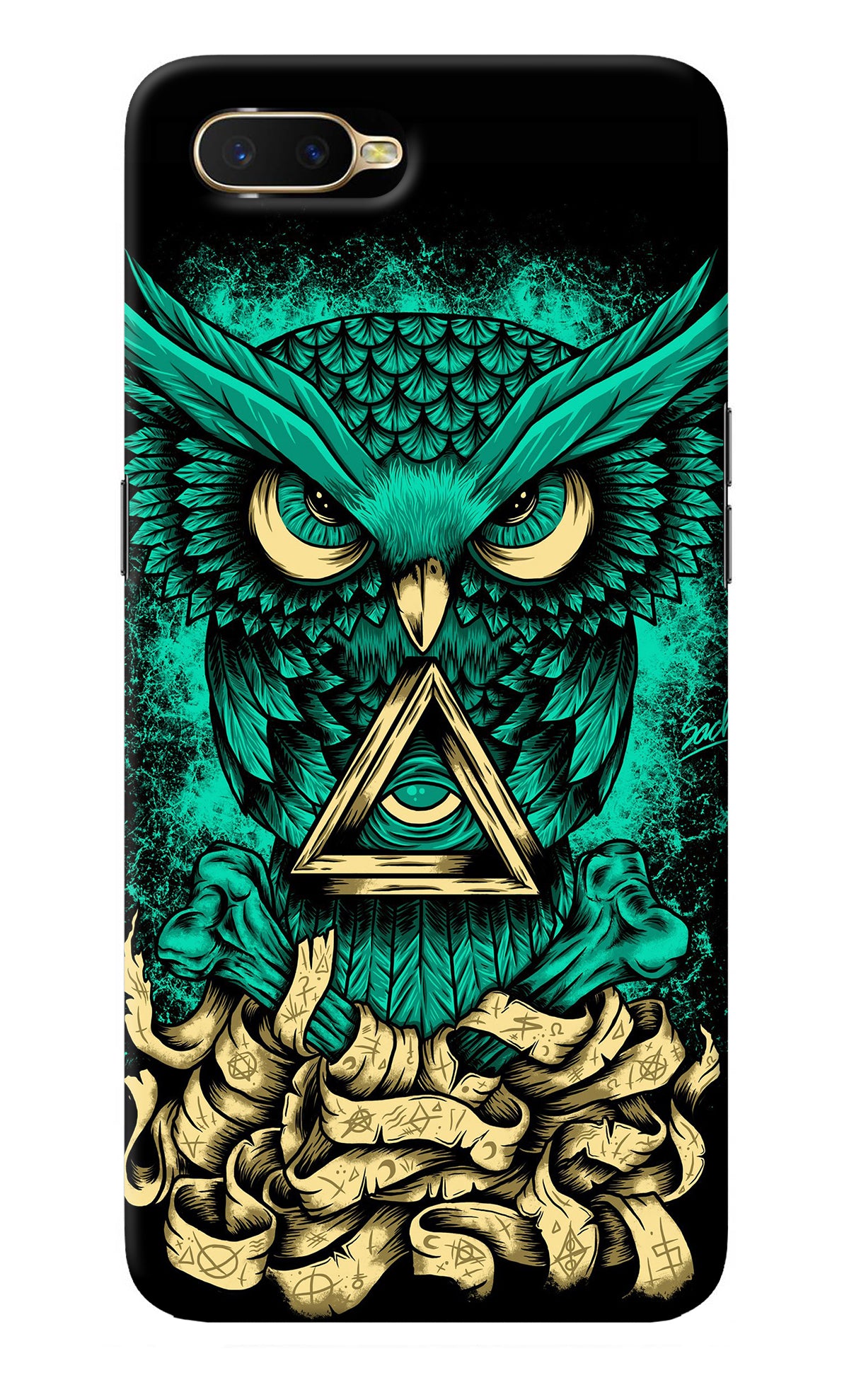 Green Owl Oppo K1 Back Cover