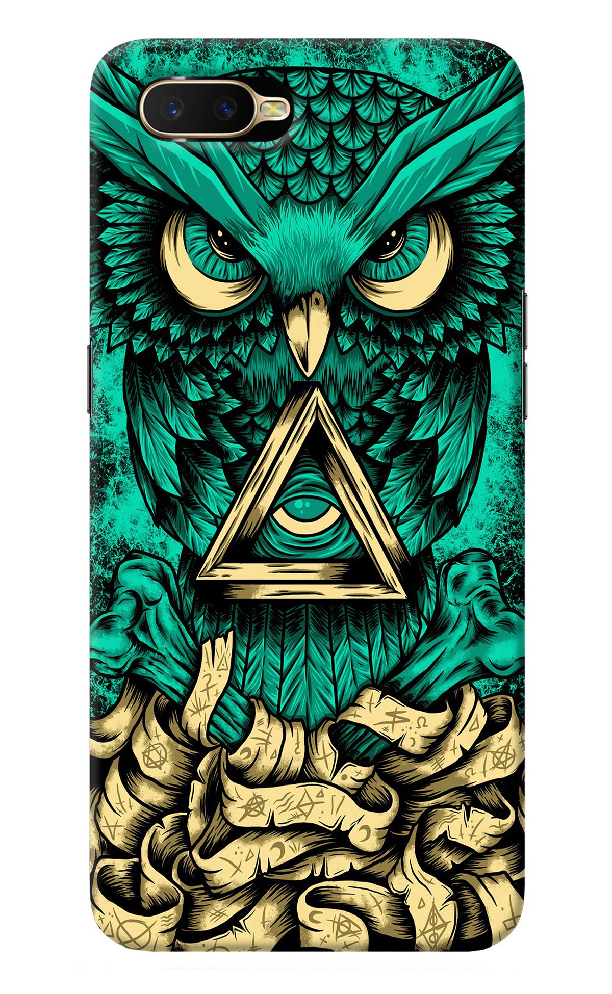 Green Owl Oppo K1 Back Cover