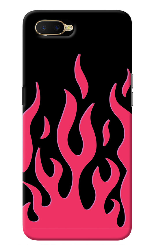 Fire Flames Oppo K1 Back Cover
