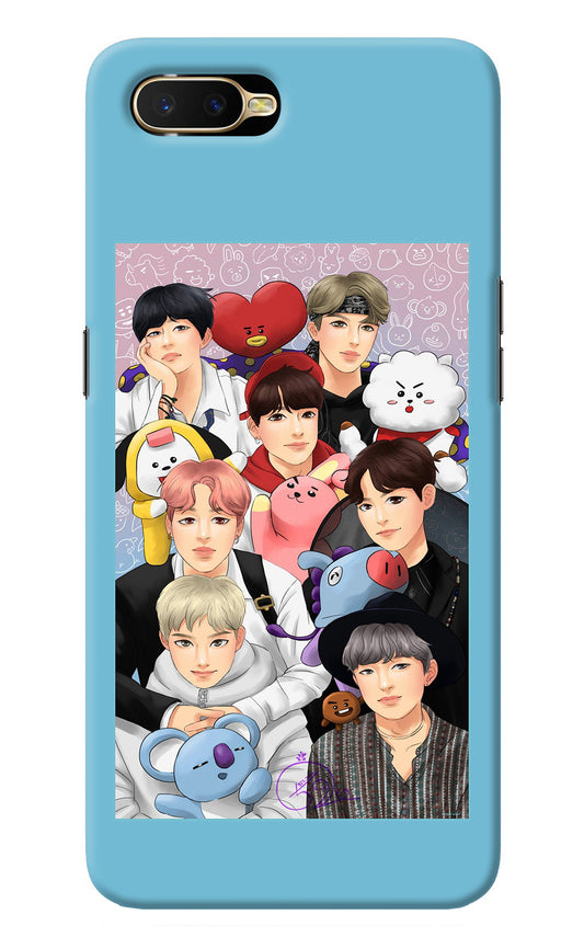 BTS with animals Oppo K1 Back Cover