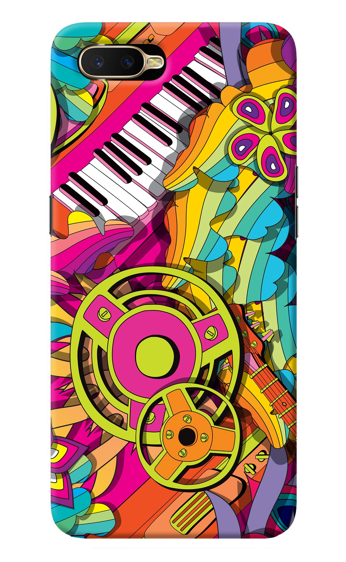 Music Doodle Oppo K1 Back Cover