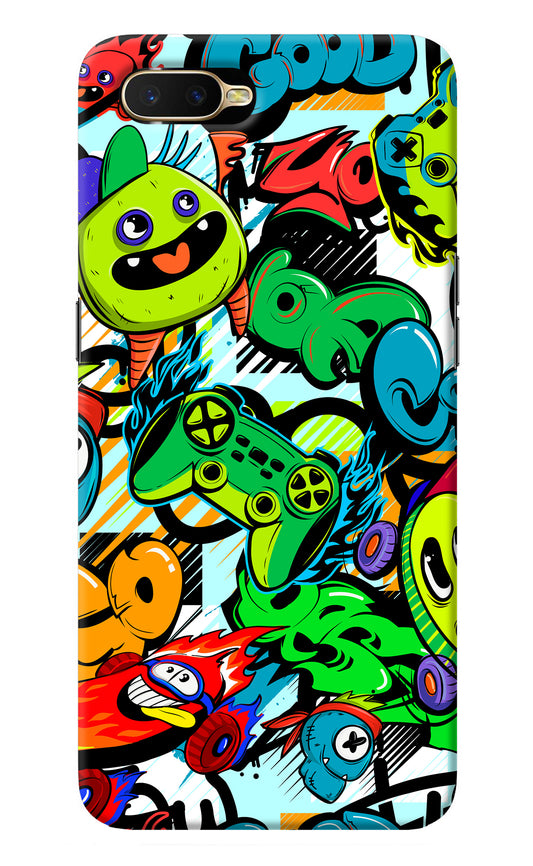 Game Doodle Oppo K1 Back Cover