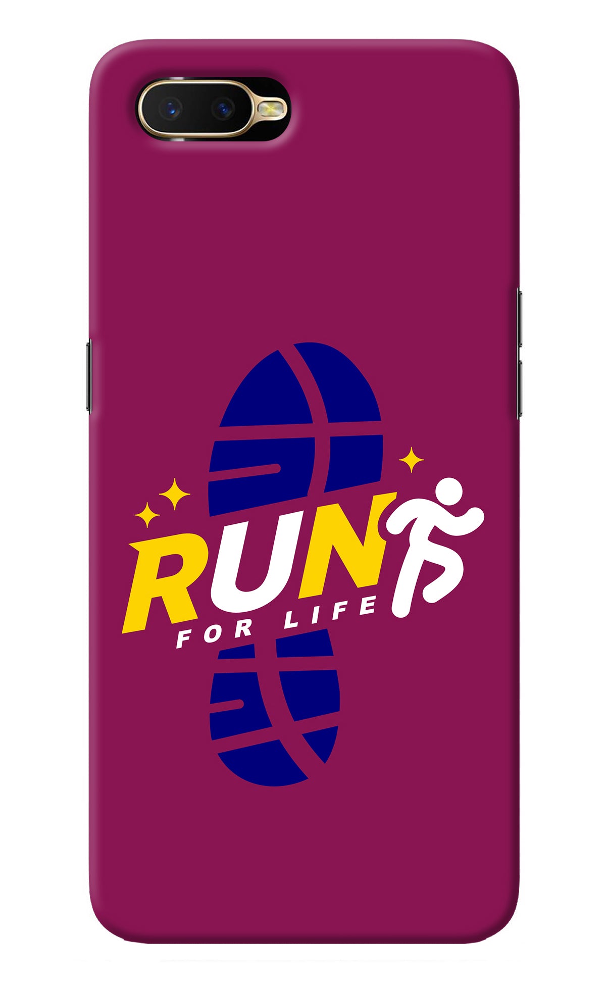 Run for Life Oppo K1 Back Cover
