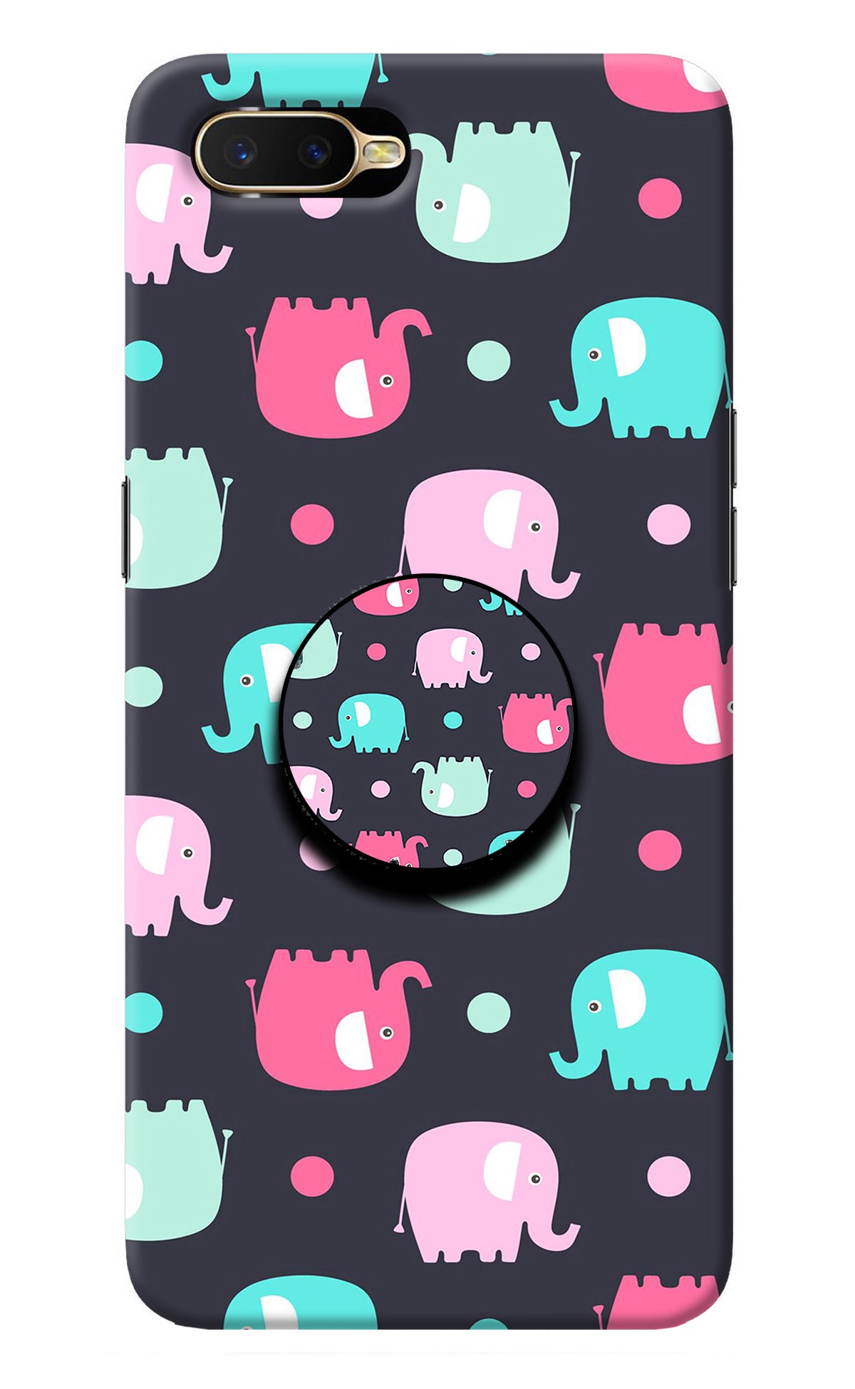 Baby Elephants Oppo K1 Pop Case