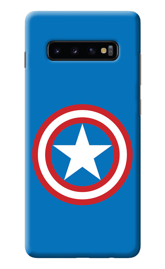 Captain America Logo Samsung S10 Plus Back Cover