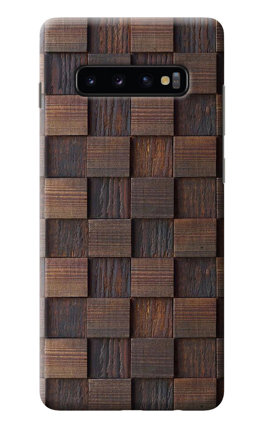 Wooden Cube Design Samsung S10 Plus Back Cover