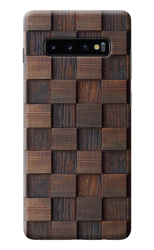 Wooden Cube Design Samsung S10 Plus Back Cover