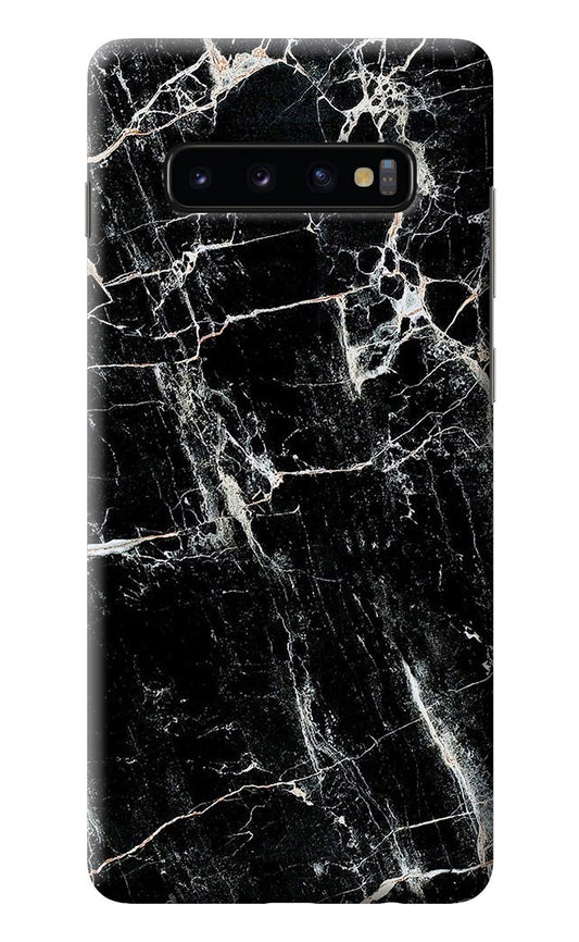 Black Marble Texture Samsung S10 Plus Back Cover