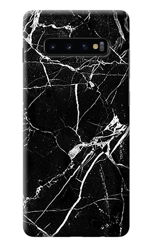 Black Marble Pattern Samsung S10 Plus Back Cover
