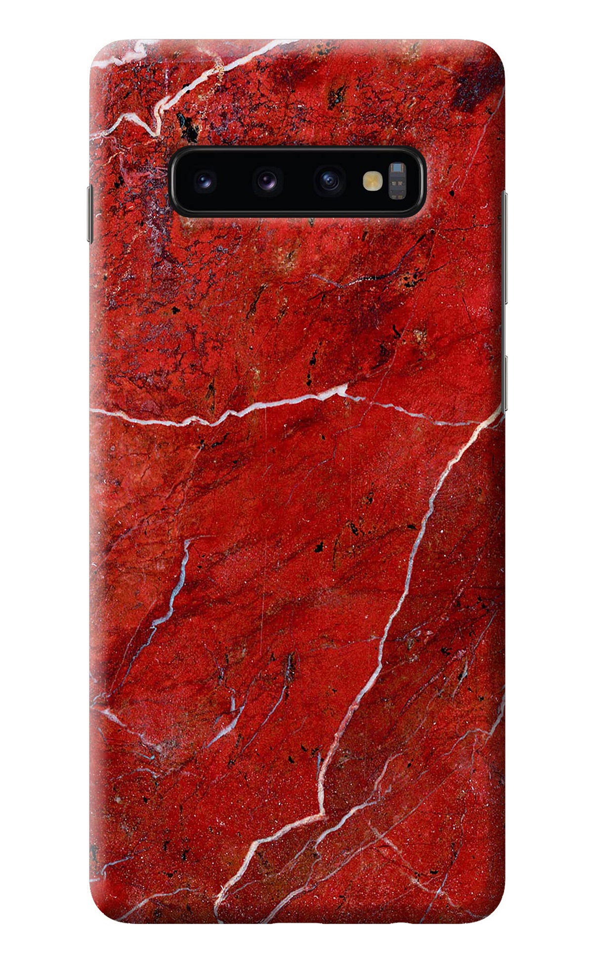 Red Marble Design Samsung S10 Plus Back Cover