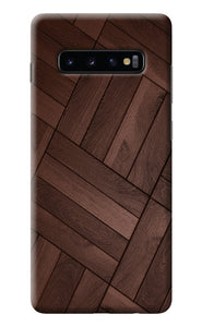 Wooden Texture Design Samsung S10 Plus Back Cover