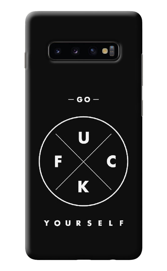 Go Fuck Yourself Samsung S10 Plus Back Cover