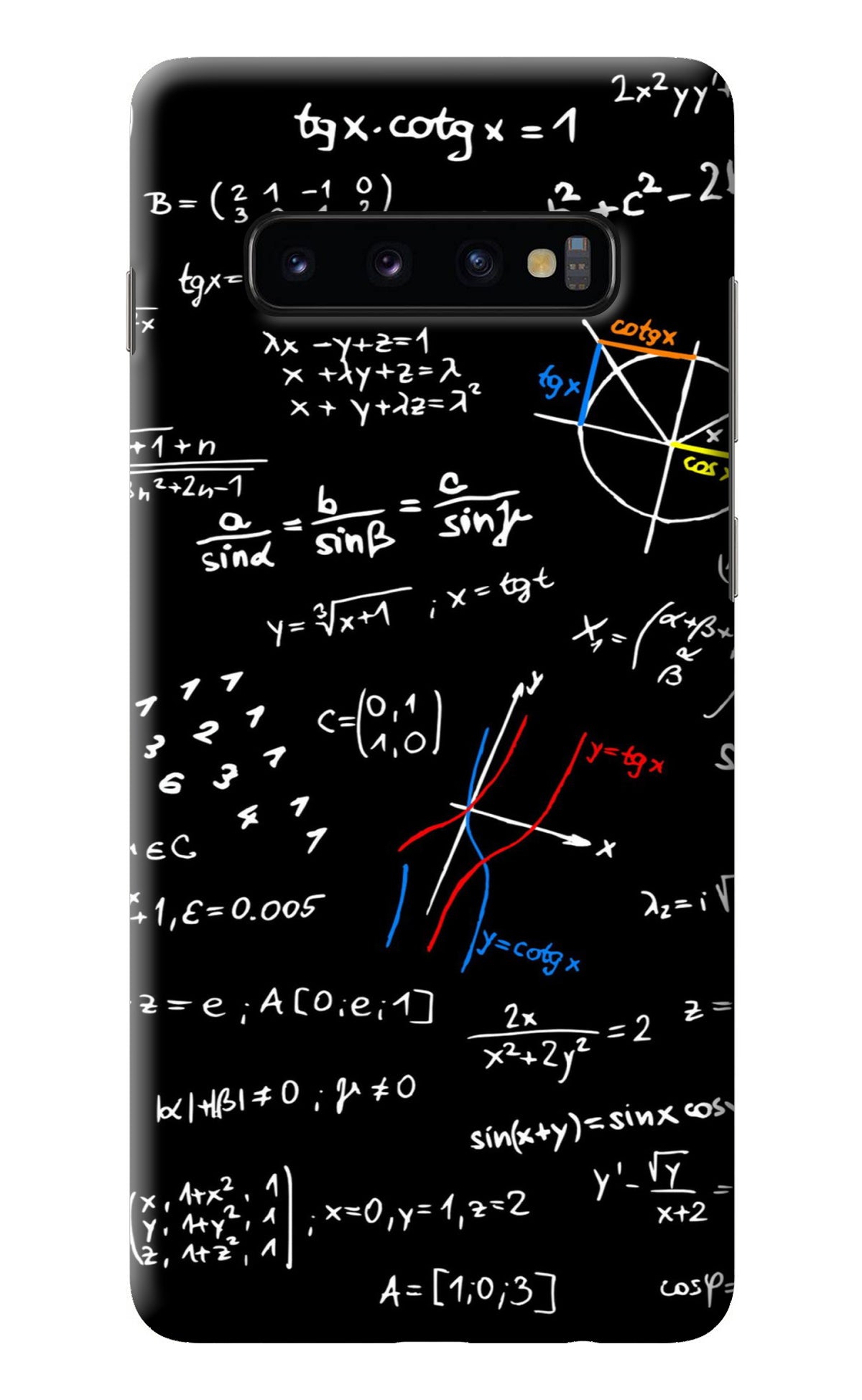 Mathematics Formula Samsung S10 Plus Back Cover